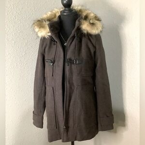 NWT COFFEESHOP NEW‎ YORK Winter Coat in twilight plum